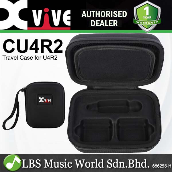 Xvive Audio CU4R2 Hard Case EVA Shell กระเป๋าเดินทางสําหรับ U4R2 ไร้สาย In Ear Monitor ระบบ