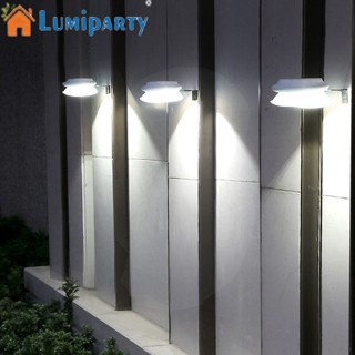 Lumiparty โคมไฟติดผนัง LED พลังงานแสงอาทิตย์ กันน้ํา สําหรับตกแต่งสวนกลางแจ้ง