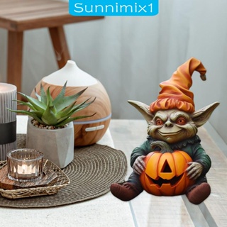 [Sunnimix1] ฟิกเกอร์เรซิ่น รูปปั้นฮาโลวีน สําหรับตกแต่งสวน ปาร์ตี้ฮาโลวีน กลางแจ้ง