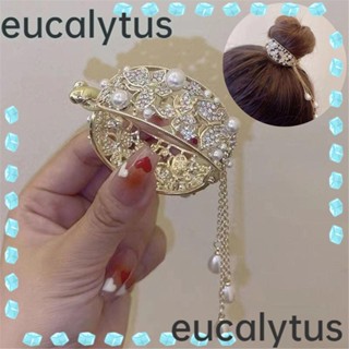 Eucalytus1 กิ๊บติดผม รูปผีเสื้อ ปลาฉลาม ประดับมุก พู่ สําหรับผู้หญิง