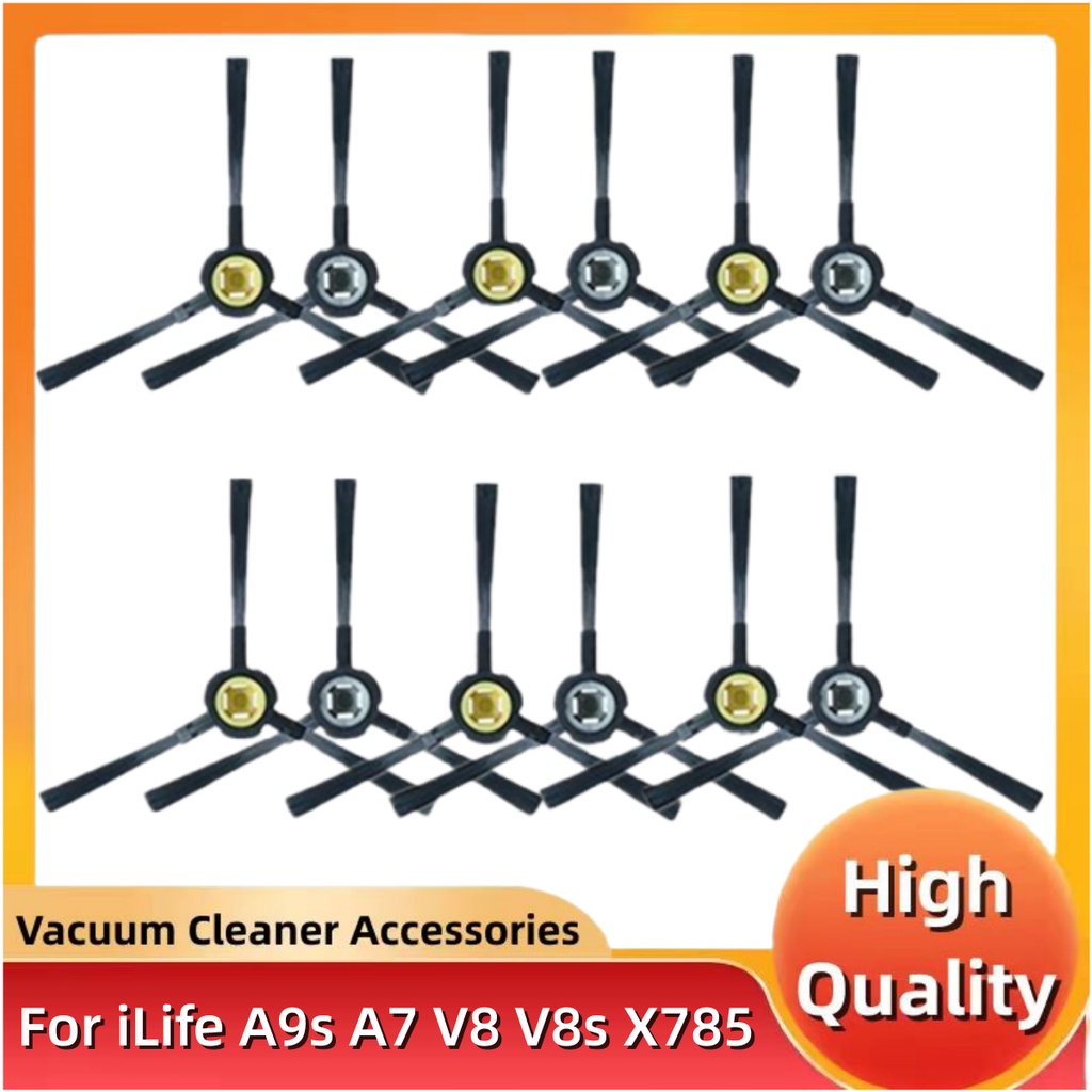 ILife V8/V8 Plus/V8S/V80/A80 Plus/A7/A10S/X750/X785 อุปกรณ์เสริม-แปรงด้านข้าง||อะไหล่เครื่องดูดฝุ่นห