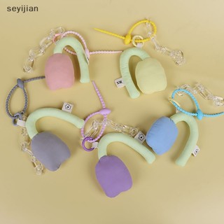 【Syj】พวงกุญแจ จี้ดอกทิวลิปน่ารัก สําหรับแขวนกระเป๋าเป้สะพายหลัง ตกแต่งกระเป๋า