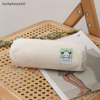 Luckyhouse0^^ กระเป๋าดินสอ กระเป๋าเครื่องสําอาง ผ้าลูกฟูก ลายสุนัขน่ารัก เหมาะกับการเดินทาง โรงเรียน สําหรับใส่เครื่องเขียน ปากกา