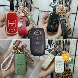 Zr เคสกุญแจรีโมตรถยนต์ TPU โครเมี่ยม สําหรับ Toyota Yaris Ative 2022 Toyota New Yaris Ativ Toyota Raize Avanza 2022 New Veloz 1 2 3 4 ปุ่ม