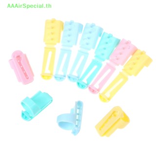 Aaairspecial ปลอกนิ้วพลาสติก 4 เส้นด้าย สําหรับถักไหมพรม