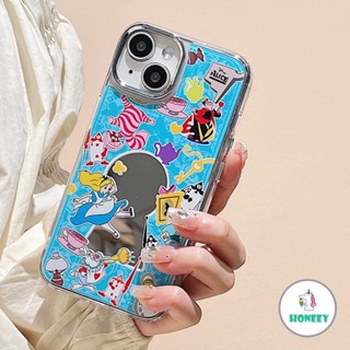 เคสโทรศัพท์มือถือ TPU แบบนิ่ม ลายการ์ตูนดิสนีย์ อลิซ อิน วันเดอร์แลนด์ กันกระแทก สําหรับ iPhone 14 Pro Max 12 13 11 Pro Max