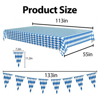 ผ้าปูโต๊ะ ลายธง Oktoberfest ขนาด 275x128 ซม. สําหรับตกแต่งปาร์ตี้