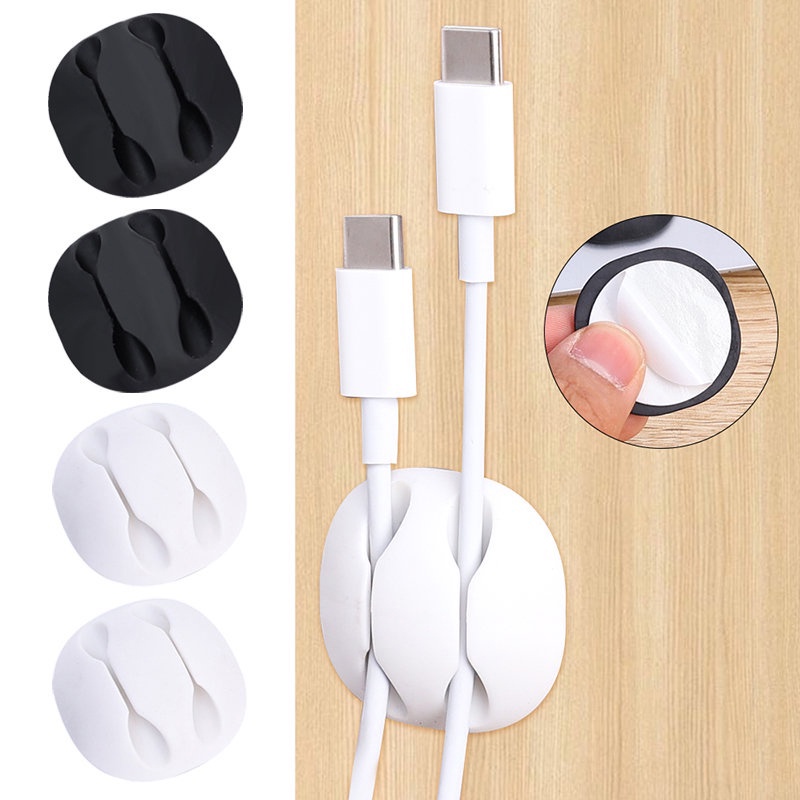 เครื่องมือจัดเก็บสายเคเบิลหูฟัง / วงเล็บการจัดการสายเคเบิลแบบ Dual Hole / ตัวยึดสายเคเบิลแบบมัลติฟังก์ชั่น