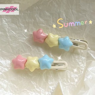 Pinkcool กิ๊บติดผม รูปดาวห้าแฉกน่ารัก สีแคนดี้ เครื่องประดับ สําหรับผู้หญิง Y2k