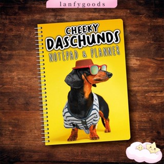 Lanfy ปฏิทินแขวนผนัง ลาย Cheeky Dachshunds ปี 2024 สําหรับตกแต่งบ้าน