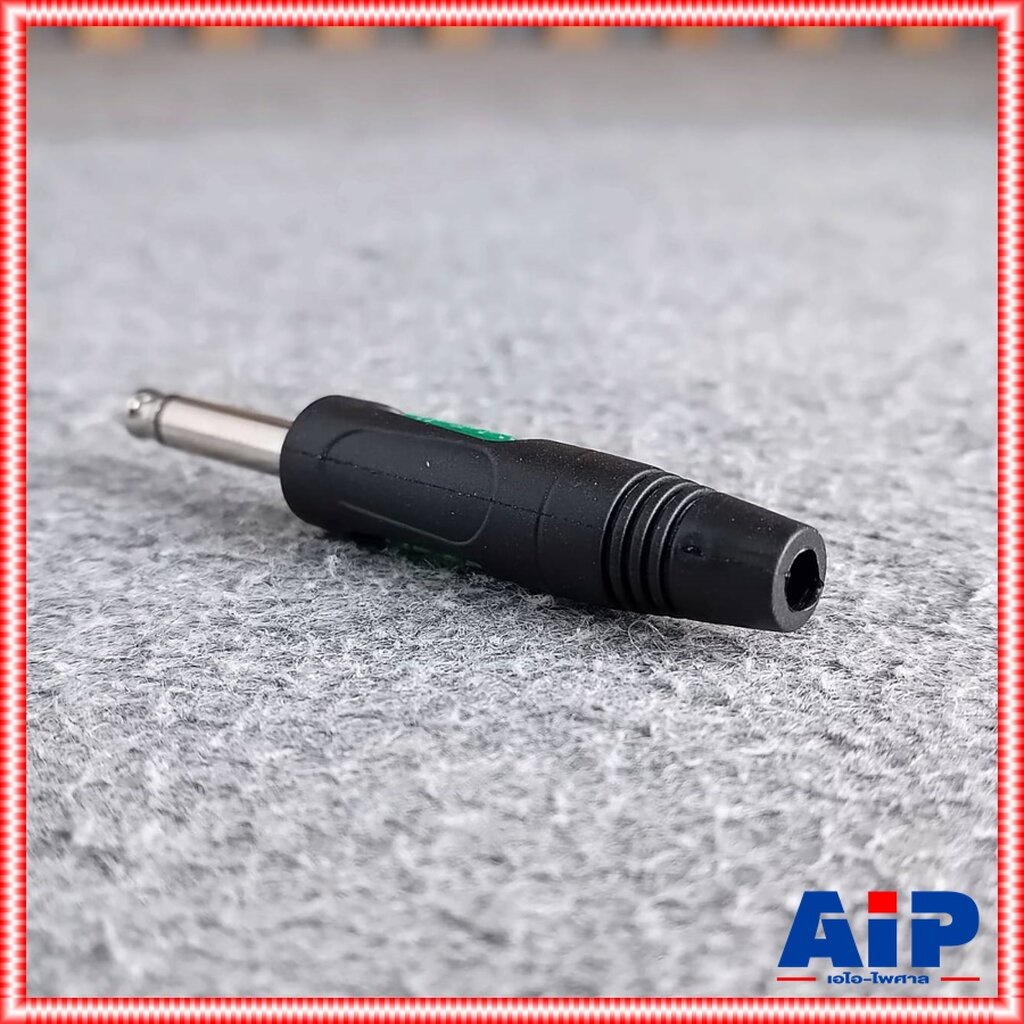แพ็ค4ตัว LIDGE YM-195B PHONE MONO ยางดำ ปลั๊กไมค์โมโน YM 195B YM195B แจ็คโฟนโมโนตัวผู้ เอไอ-ไพศาล