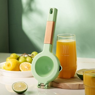 Furnitures2.th Citrus Juicer ที่จับไม้โลหะแข็งแรงออกแบบตามหลักสรีรศาสตร์ Food Grade Coating Hand