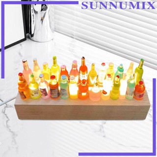 [Sunnimix] โคมไฟ LED รูปขวดน้ํา ขนาดเล็ก แฮนด์เมด DIY สําหรับตกแต่งวันหยุด