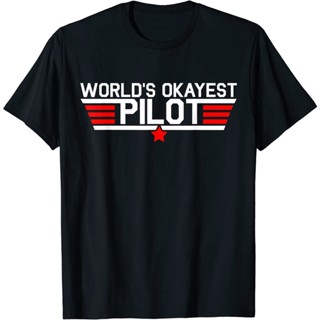 ใหม่ เสื้อยืด พิมพ์ลายนักบิน Okest Aviator Aviation Flying สําหรับผู้ชาย