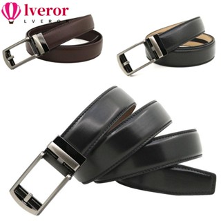 Lveror เข็มขัดหนัง หัวเข็มขัดอัตโนมัติ ปรับขนาดได้ 110 ซม. 120 ซม. 130 ซม. สําหรับผู้ชาย