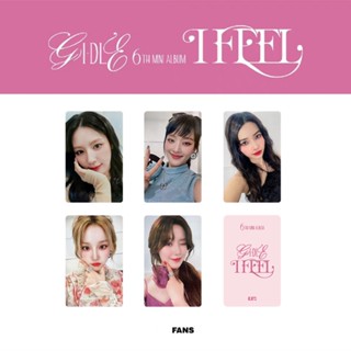 โปสการ์ดโลโม่ อัลบั้ม I-DLE 6th Mini I FEEL Miyeon Yuqi Shuhua Minnie Soyeon GIDLE Kpop 5 ชิ้น ต่อชุด