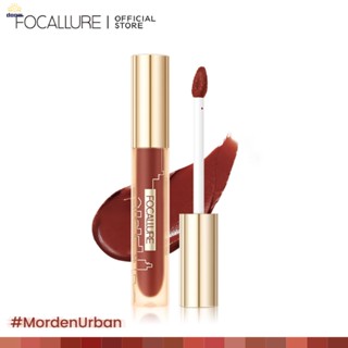 Focallure Velvet Lip Glaze Matte ง่ายต่อการสีและไม่จางหายลิปสติกลิปกลอส 【 doom 】