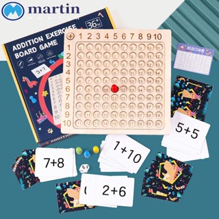 Martin 99 เกมกระดานหมากรุกไม้ปริศนา คณิตศาสตร์ เสริมการเรียนรู้คณิตศาสตร์ สําหรับเด็ก