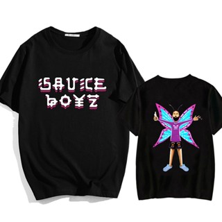 FUNKO เสื้อยืด พิมพ์ลายกราฟิกการ์ตูนอนิเมะ Eladio Carrion Sauce Boyz Monarca High Street น่ารัก สําหรับผู้ชาย