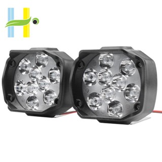 ไฟหน้าจักรยานไฟฟ้า LED 9 ดวง กันน้ํา สําหรับรถจักรยานยนต์ไฟฟ้า 2 ชิ้น