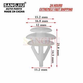 คลิปฝาครอบด้านหลัง สําหรับ Honda Accord Pilot Ridgeline Civic CRV 91566-SP0-003 50 ชิ้น