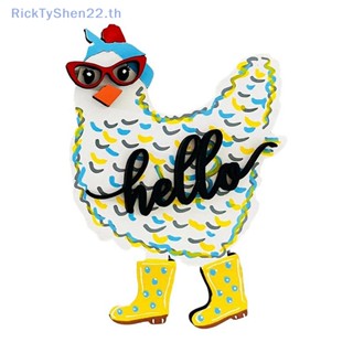 Ricktyshen สติกเกอร์แม่เหล็กติดตู้เย็น ลายสัตว์ ไก่ สําหรับบ้านฟาร์ม