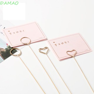 Damao ขาตั้งการ์ดข้อความ สีทอง DIY สําหรับงานแต่งงาน วันเกิด