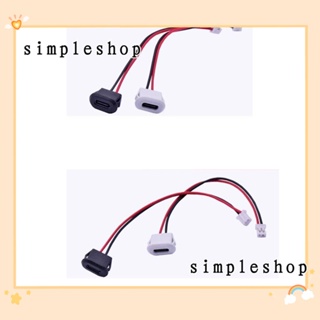 Simple ซ็อกเก็ตชาร์จ USB 2.0 TYPE-C 2Pin ตัวเมีย กันน้ํา 2P