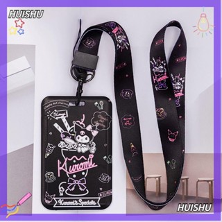 Hs ที่ใส่บัตร การ์ตูน แบบพกพา Kawaii Bus Kuromi Melody พวงกุญแจ ที่เก็บการ์ด