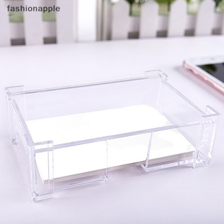 [fashionapple] 3 In Card Holder Idol Photocards Protector Desk Shelf Storage Box Transparent Desktop Business Postcard Display Stationery New Stock