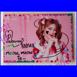 [ พาขวัญ BNK48 ] [ รูปลายเซ็น SSR ] " meow meow งื้อ " งานวัดญี่ปุ่น BNK48 &amp; CGM48 Matsuri 2023 Pakwan Bnk รุ่น2 (9) SR