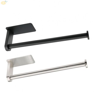 【VARSTR】Paper Towel No Hole Punch Roll Paper Holder Stainless Stee Storage Rack