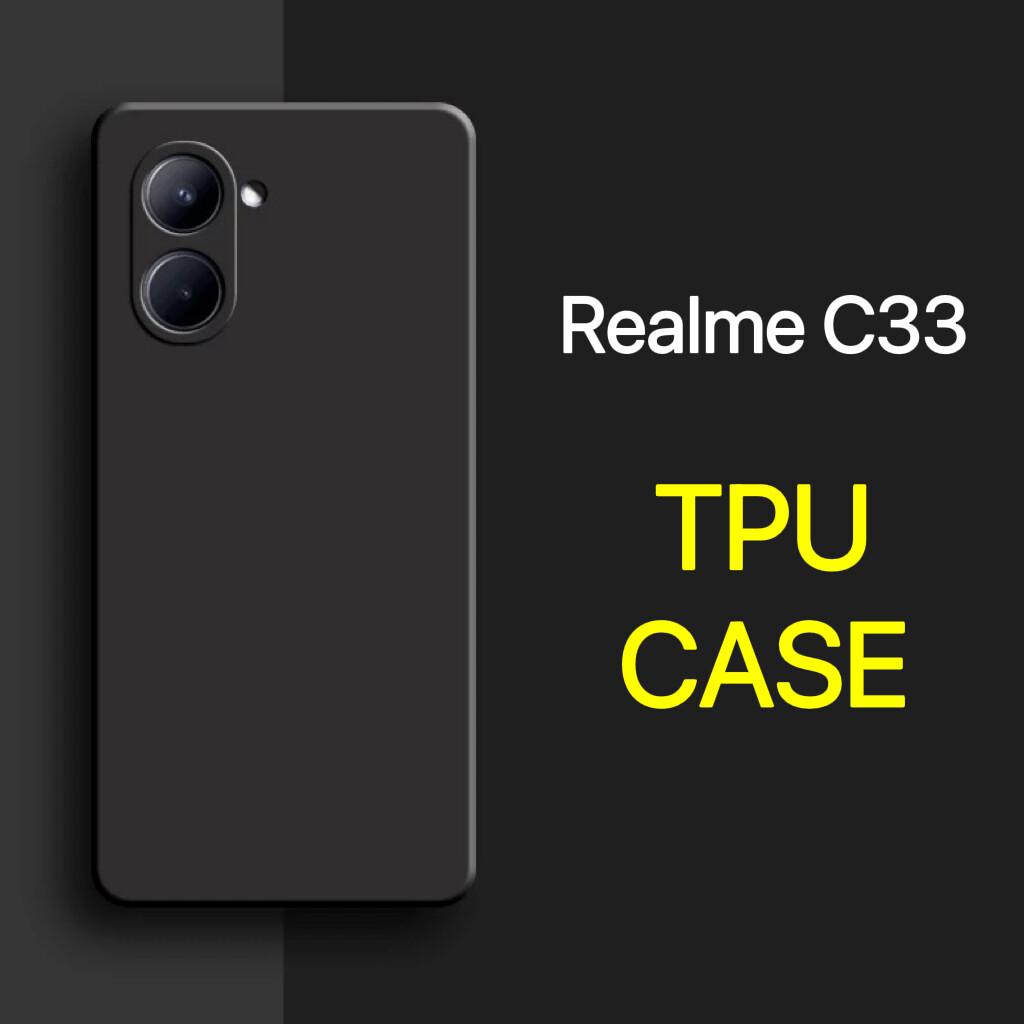 เคส Realme C33 สำหรับเรียลมี ซิลิโคนสีดำ กันกระแทก นิ่ม TPU Case