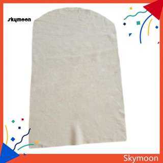 Skym* ผ้าขนหนูหนังชามัวร์ธรรมชาติ ดูดซับน้ํา สําหรับทําความสะอาดรถยนต์