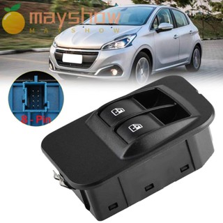 Mayshow สวิทช์หน้าต่างรถยนต์ สําหรับ Peugeot Electric Power Window Lifter Left Driver Side