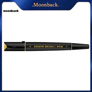 &lt;moonback&gt; ปากกาวาดภาพ เคลือบโครเมี่ยม สะท้อนแสง สองหัว สําหรับโรงเรียน