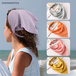 Onem ที่คาดผม ผ้าพันคอ ทรงสามเหลี่ยม ยืดหยุ่น สไตล์วินเทจ ฤดูร้อน เครื่องประดับ สําหรับผู้หญิง