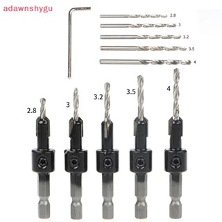 Adagu Hex Shank Hss ดอกสว่านเราเตอร์ซิงค์ สําหรับงานไม้ 2.8 3 3.2 3.5 4 มม. TH