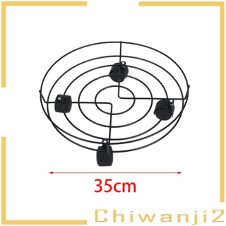 [Chiwanji2] ชั้นวางกระถางต้นไม้ แบบเหล็ก ทรงกลม มีล้อเลื่อน ขนาดใหญ่ สําหรับบ้าน