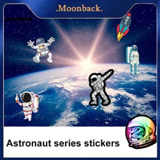 &lt;moonback&gt; สติกเกอร์ติดผนัง มีกาวในตัว ลายอนิเมะนักบินอวกาศ หอพัก น้ําหนักเบา 1 ชุด