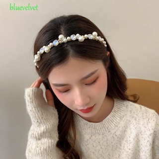 Bluevelvet ที่คาดผม มุก แฟชั่น หวาน หรูหรา สไตล์เกาหลี ที่คาดผม ที่คาดผม