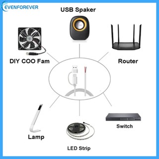 Ev สายเคเบิลพิกเทล USB C 2 แกน USB Type C ตัวผู้ เป็น 2Pin 5V 2A DIY