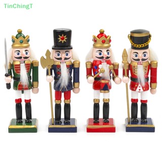 [TinChingT] ตุ๊กตาการ์ตูนทหารวอลนัท แครกเกอร์ ขนาดเล็ก สไตล์คลาสสิก สําหรับตกแต่งโต๊ะ [ใหม่]