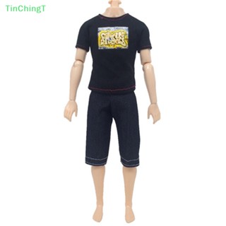 [TinChingT] ชุดเสื้อยืด สีดํา สําหรับตุ๊กตาเคน ของเล่นเด็ก [ใหม่]