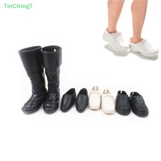 [TinChingT] รองเท้าบูท รองเท้าผ้าใบ ทรงสูง 4 คู่ / ชุด สําหรับตุ๊กตา [ใหม่]