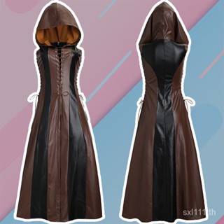 [New product in stock] eBay European and American hot chest lace-up five-size sleeveless long leather skirt in stock CXJX