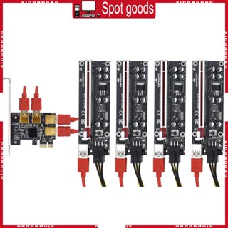 Xi อะแดปเตอร์การ์ดฮับ USB 3 0 Pci สําหรับ Express Riser Pcie X16 Riser Pci-e Pcie Riser Card 1 ถึง 4 Great Performan