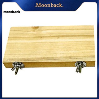 &lt;moonback&gt; ของเล่นแพลตฟอร์มไม้ สําหรับนกแก้ว