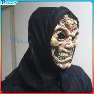 Terror Rotten Face Mask Headcover For Makeup Ball Halloween Horror Party Spooky Props (pinky.th)