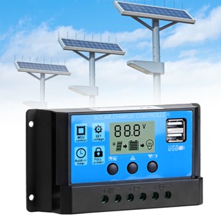 Tool Center 50A 5V Controller Household LCD Dual USB Output อัตโนมัติ PWM Regulator การเชื่อมต่อระบบ PV